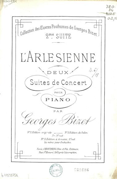Deuxième Suite sur L'Arlésienne (Bizet & Guiraud)