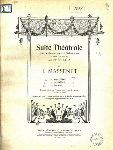 Suite théâtrale (Léna / Massenet)