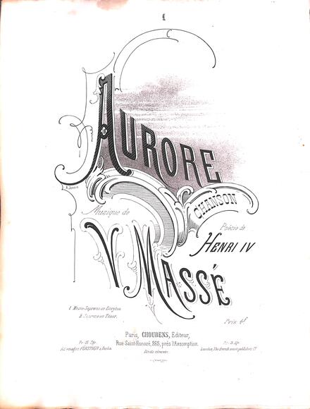 Aurore (Henri IV / Massé)