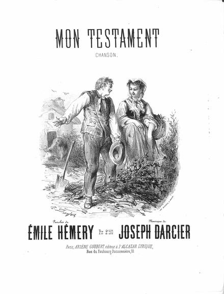 Mon Testament (Hémery / Darcier)