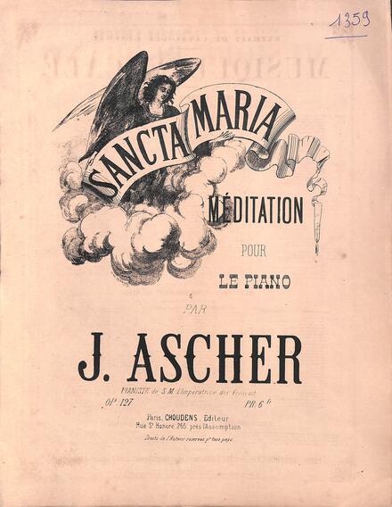 pour piano Sancta Maria (Ascher)