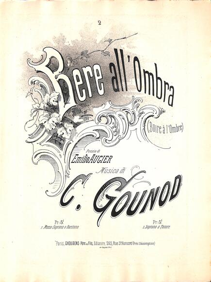 Bere all'ombra (Augier / Gounod)
