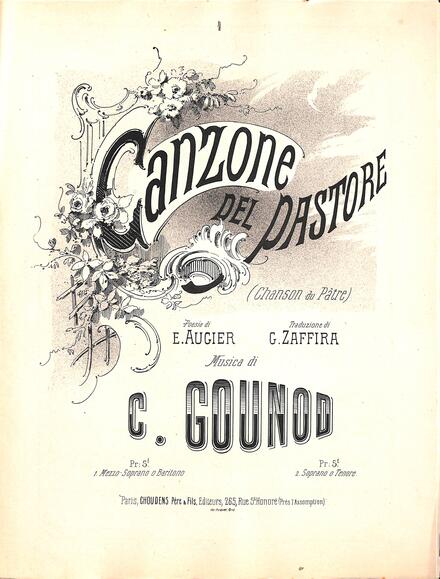 Canzone del pastore (Augier & Zaffira / Gounod)