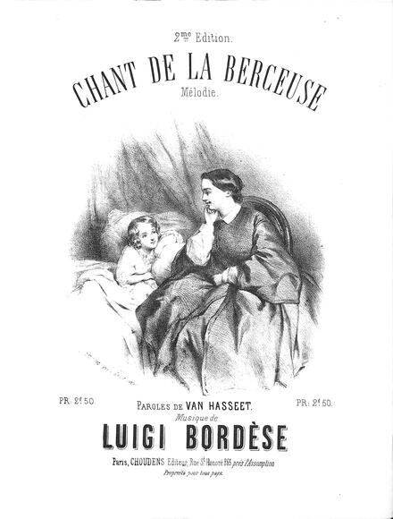 Chant de la berceuse (Van Hasselt / Bordèse)