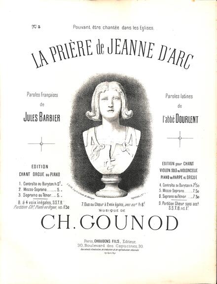 La Prière de Jeanne d'Arc (Barbier & Dourlent / Gounod)