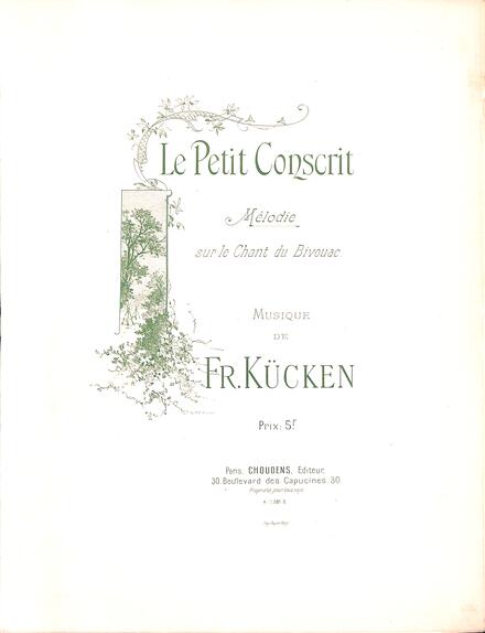 Le Petit Conscrit (Fr. W. Kücken)