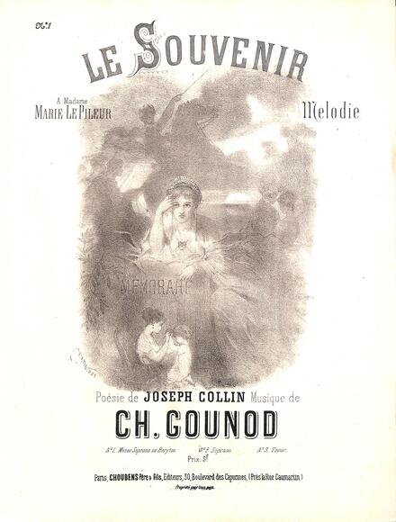 Le Souvenir (Collin / Gounod)