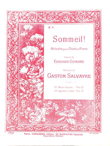 Sommeil (Guinand / Salvayre)