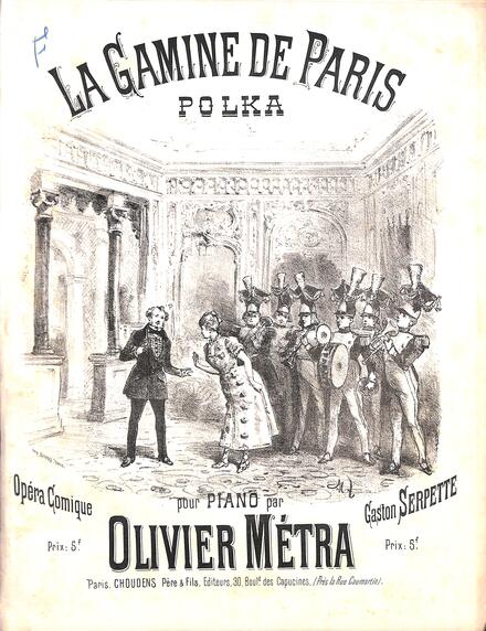 La Gamine de Paris, polka d'après Serpette (Métra)