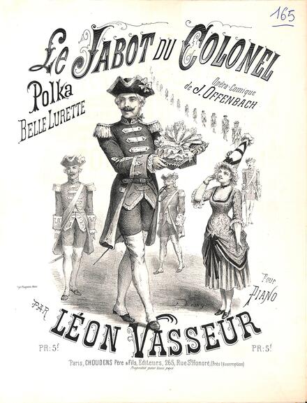 Le Jabot du colonel, polka d'après Belle Lurette d'Offenbach (Vasseur)