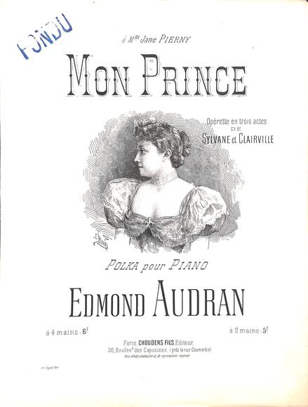 Mon Prince, polka tirée de l'opérette (Audran)