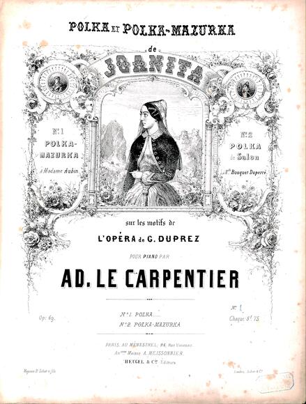 Polka et polka-mazurka de Joanita d'après Duprez (Le Carpentier)