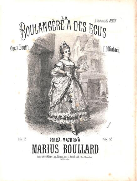 La Boulangère a des écus, polka-mazurka d'après Offenbach (Boullard)