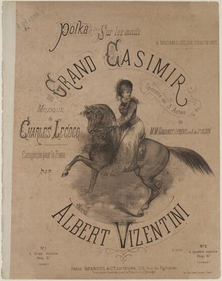 Polka sur Le Grand Casimir de Lecocq (Vizentini)