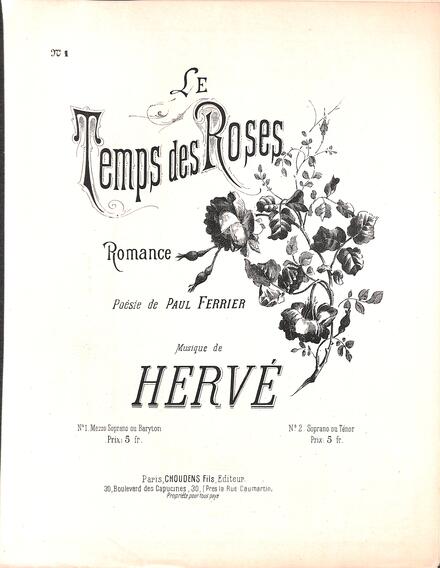 Le Temps des roses (Hervé)