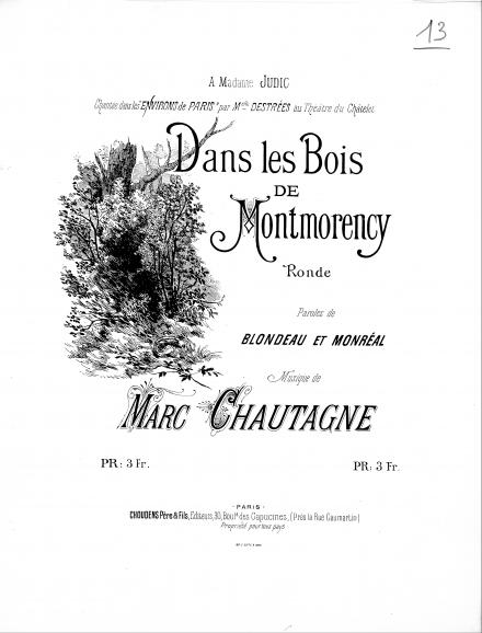 Dans les bois de Montmorency (Blondeau & Monréal / Chautagne)