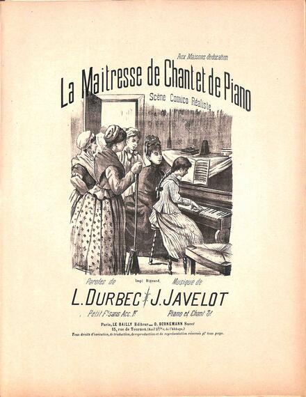 La Maîtresse de chant et de piano (Durbec / Javelot)