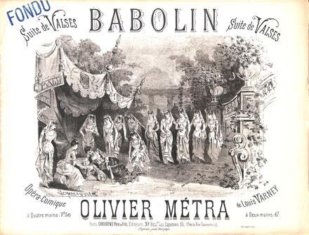 Babolin, suite de valses d'après Varney (Métra)