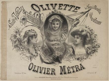 Olivette, suite de valses d'après Audran (Métra)