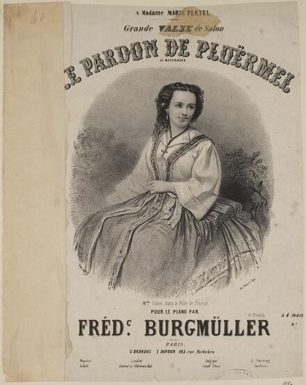 Le Pardon de Ploërmel, valse d’après Meyerbeer (Burgmüller)
