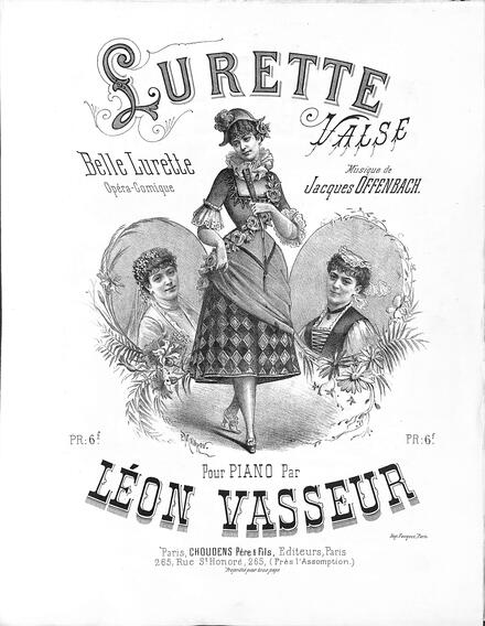 Lurette, valse d'après Belle Lurette d'Offenbach (Vasseur)