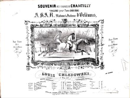 Souvenir des courses de Chantilly (Chledowski)