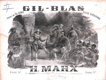 Gil-Blas,  valse espagnole d'après Semet (Marx)