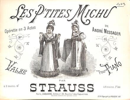 Les P'tites Michu, valse d'après Messager (Strauss)
