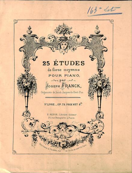 25 Études de force moyenne pour piano (J. Franck)