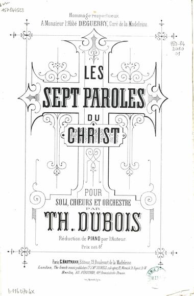 Les Sept Paroles du Christ (Théodore Dubois)
