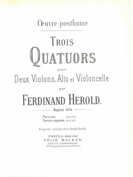 Trois Quatuors (Louis-Ferdinand Hérold)