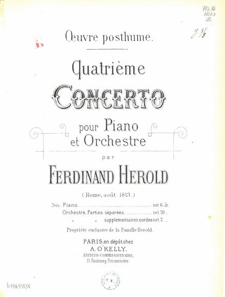 Concerto pour piano et orchestre n° 4 en mi mineur (Louis-Ferdinand Hérold)