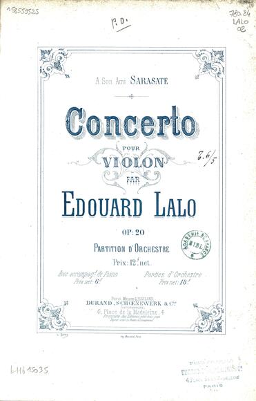 Concerto pour violon et orchestre (Édouard Lalo)