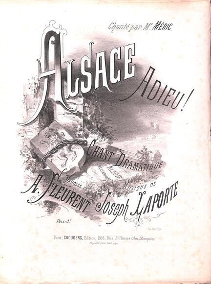 Alsace adieu ! (Fleurent / Laporte)