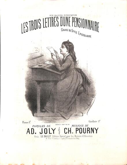 Les Trois Lettres d'une pensionnaire (Joly / Pourny)