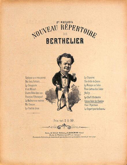 Nouveau répertoire de Berthelier (2e recueil)