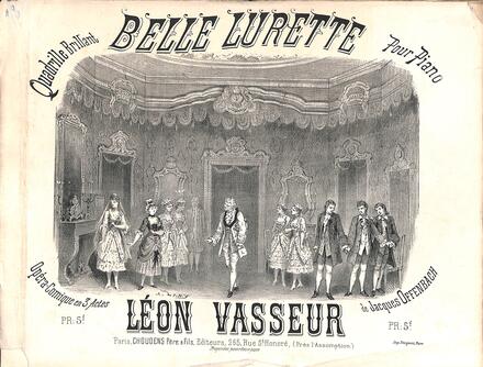 Belle Lurette, quadrille d'après Offenbach (Vasseur)