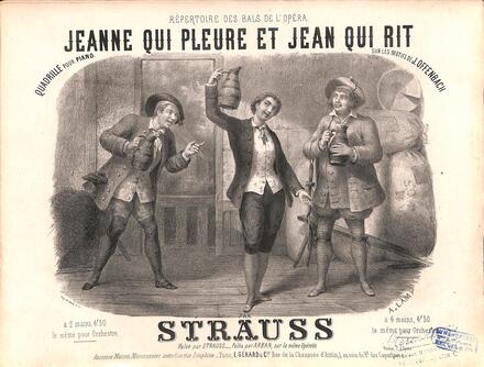 Jeanne qui pleure et jean qui rit, quadrille d'après Offenbach (Strauss)