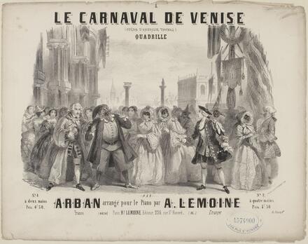 Le Carnaval de Venise, quadrille d’après Thomas (Arban)