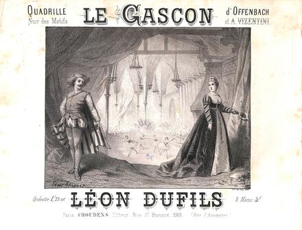 Le Gascon, quadrille d'après Offenbach et Vizentini (Dufils)