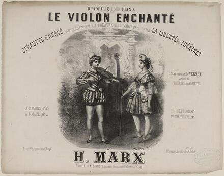Le Violon enchanté, quadrille d’après Hervé (Marx)