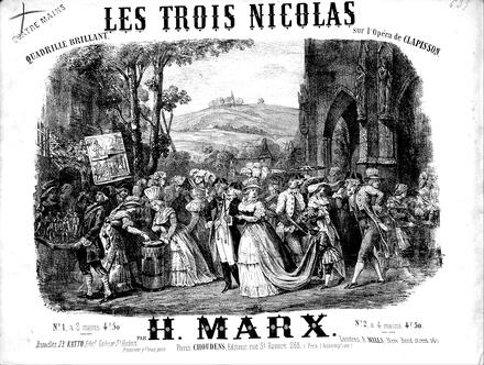 Les Trois Nicolas, quadrille d'après Clapisson (Marx)