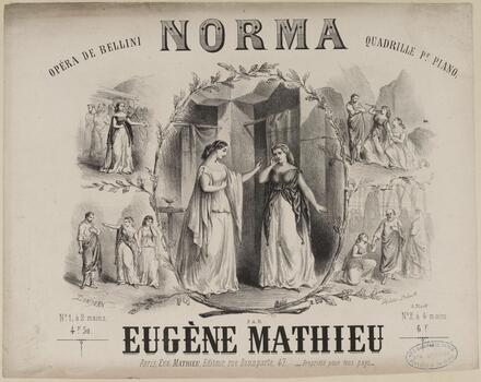 Norma, quadrille d'après Bellini (Mathieu)