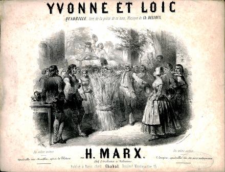 Yvonne et Loïc, quadrille d'après Delioux (Marx)