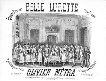 Belle Lurette, quadrille brillant d'après Offenbach (Métra)