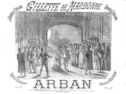 Gillette de Narbonne, quadrille brillant d'après Audran (Arban)