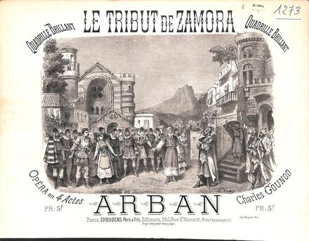 Le Tribut de Zamora, quadrille brillant d'après Gounod (Arban)