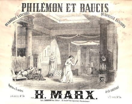 Philémon et Baucis, quadrille lanciers d'après Gounod (H. Marx)