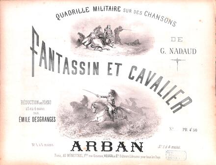 Fantassin et Cavalier, quadrille militaire d'après Nadaud (Arban)