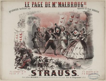 Quadrille sur La Page de Madame Malbrough de Barbier (Strauss)